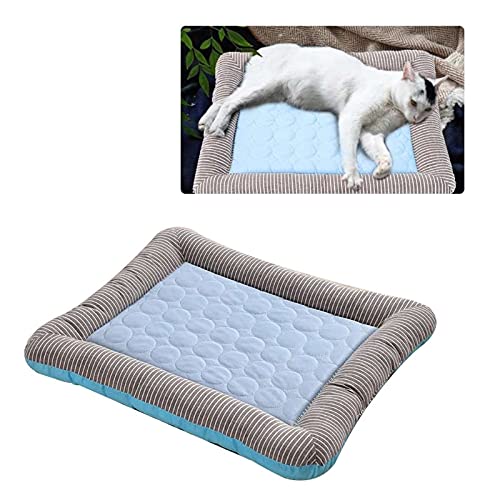 Hunde und Katzen Haustier Pad Sommerkühlmatte für Hunde Katzen Haustier selbstkühlungsmatte Weiche Rechteck waschbares Bettkissen für kleine mittelgroße Rassen Haustierbett (Farbe: Rosa, Größe: L) Hunde und Katzen Haustier Pad Sommerkühlmatte für Hunde Katzen Haustier selbstkühlungsmatte Weiche Rechteck waschbares Bettkissen für kleine mittelgroße Rassen Haustierbett (Farbe: Rosa, Größe: L) von YIHANSS