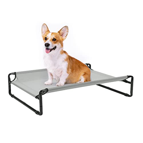 Originalkühlung erhöhtes Hundebett, Hochhundkettenbett im Freien für mittelgroße Hunde, tragbares stehendes Haustierbett mit waschbarem, atmungsaktivem Maschen, ohne Schlupffuß für Innen-, Mittel-, Originalkühlung erhöhtes Hundebett, Hochhundkettenbett im Freien für mittelgroße Hunde, tragbares stehendes Haustierbett mit waschbarem, atmungsaktivem Maschen, ohne Schlupffuß für Innen-, Mittel-, von YIHANSS