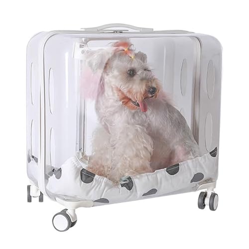 Pet Carrier -Rucksack mit Trolley -Rädern für Hunde Katzen, transparent und voll atmungsaktiv Pet Carrier -Rucksack mit Trolley -Rädern für Hunde Katzen, transparent und voll atmungsaktiv von YIHANSS