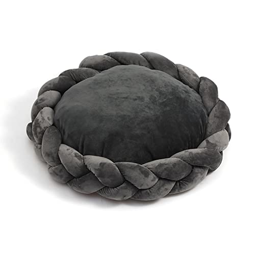 Weiches Gewebe rundes Haustierbett für kleine Hunde und Katzen - warmes, bonbonfarbenes Kissenzwinger für Welpen - Abnehmbarer und gemütlicher Hund und Katzenbettwäsche - Durchmesser 45 cm Weiches Gewebe rundes Haustierbett für kleine Hunde und Katzen - warmes, bonbonfarbenes Kissenzwinger für Welpen - Abnehmbarer und gemütlicher Hund und Katzenbettwäsche - Durchmesser 45 cm von YIHANSS
