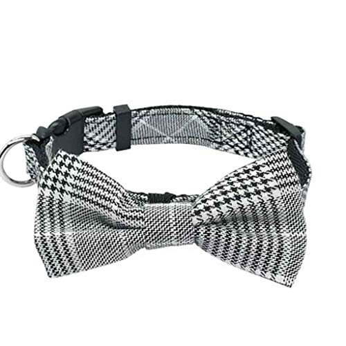 YIHANSS 1pc Tuch Haustier Hund Halskette Fliege Kragen Einstellbare Plaid Fliegen Krawatte Kragen Schöne Hund Welpen (Farbe: Stil 2) von TSVSSGFU(売店)