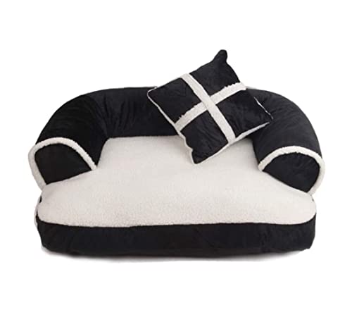 YIHANSS Beruhigend Hundebett Luxus bequemes Haustierbett -Sofa warmes Hundebett Welpe Haus Zwinger gemütlich Katze Nisthülsenmatte Matratzenmatte für Haustier (Farbe: Siyah, Größe: 70 * 50 * 20 cm) YIHANSS Beruhigend Hundebett Luxus bequemes Haustierbett -Sofa warmes Hundebett Welpe Haus Zwinger gemütlich Katze Nisthülsenmatte Matratzenmatte für Haustier (Farbe: Siyah, Größe: 70 * 50 * 20 cm) von YIHANSS