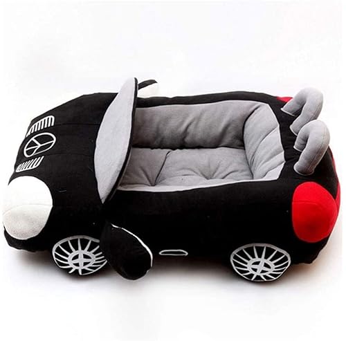 YIHANSS Beruhigende Hundebett kühl Haustierhundbettauto Form Haustierbett Katze Nest Weiches Welpe Haus warmes Kissen für Teddy Kennels Kätzchen gepolsterte Sofa Matratze für Haustier (Farbe: Siyah) YIHANSS Beruhigende Hundebett kühl Haustierhundbettauto Form Haustierbett Katze Nest Weiches Welpe Haus warmes Kissen für Teddy Kennels Kätzchen gepolsterte Sofa Matratze für Haustier (Farbe: Siyah) von YIHANSS