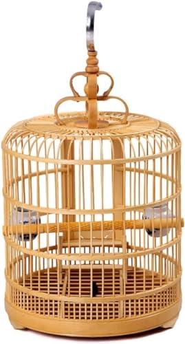 YIHANSS Feiner Vogelflugkäfig, Haushaltsvogelkäfig, hölzerner Vogelträger, Starling, Spezialkopf, Gänsemaulkäfig, Kleiner Papagei, Celadon-Vogelfutterbecher-Set, Käfig, 33 cm, Nymphensittichkäfig von TSVSSGFU(売店)