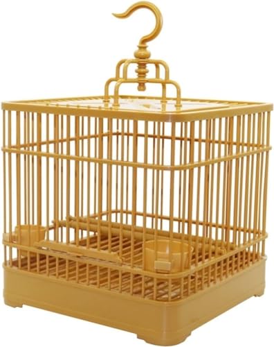 YIHANSS Feiner Vogelflugkäfig, zusammengebauter Vogelkäfig mit Futterstelle und Tränke, Kleiner Haustiervogel, komplettes Set aus Kunststoff-Vogelhaus, Papageienkäfig, Nymphensittichkäfig von TSVSSGFU(売店)