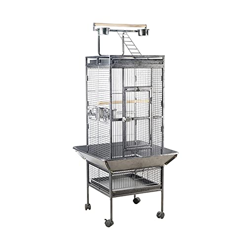 YIHANSS Großer Vogelkäfig, 150 cm, Metall, großer Haustier-Vogelkäfig, für drinnen und draußen, Zuchtspaß, multifunktional, für Papageien, Aras, Nymphensittiche, Vogelnest, Papageienkäfig von TSVSSGFU(売店)