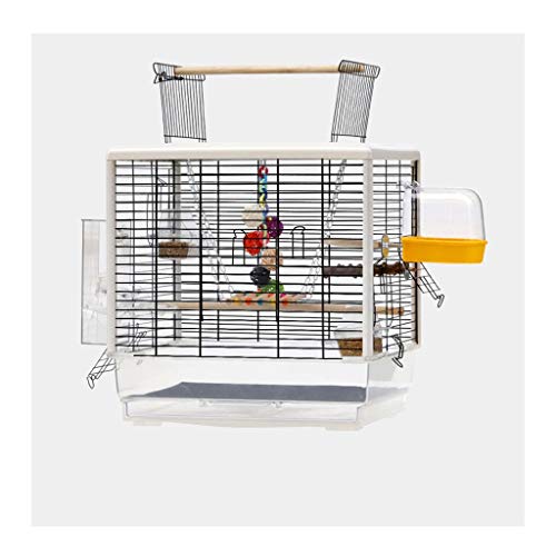 YIHANSS Großer Vogelkäfig, Kleiner Reisekäfig für Vögel, Heimtierheim, Oben offener Vogelkäfig für Wellensittiche, 61 cm hoch, dekorativer Vogelkäfig mit Spielzeug, Papageienkäfig YIHANSS Großer Vogelkäfig, Kleiner Reisekäfig für Vögel, Heimtierheim, Oben offener Vogelkäfig für Wellensittiche, 61 cm hoch, dekorativer Vogelkäfig mit Spielzeug, Papageienkäfig von YIHANSS