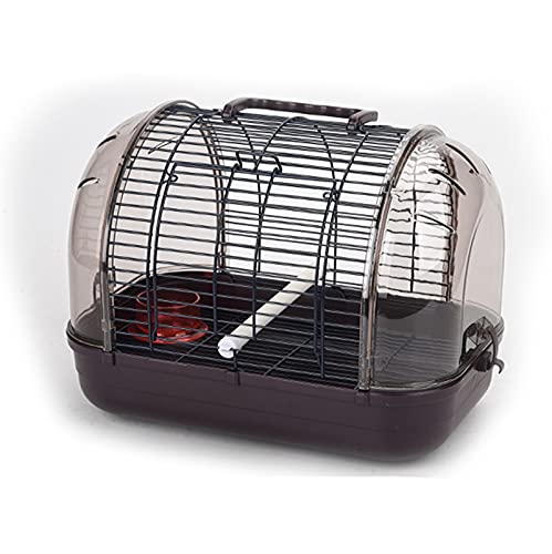 YIHANSS Großer Vogelkäfig, Leichter Vogelträger, Edelstahl, tragbar, Haustier-Vogelkäfig, transparenter Vogel-Reisekäfig für kleine Vögel, Papageienkäfig von TSVSSGFU(売店)