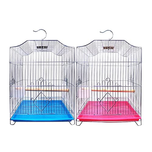 YIHANSS Großer Vogelkäfig, multifunktionaler Flugkäfig, Edelstahl-Vogelkäfig mit Tablett für Tauben, Papageien, Mynah-Vogelkäfig, Papageienkäfig von TSVSSGFU(売店)