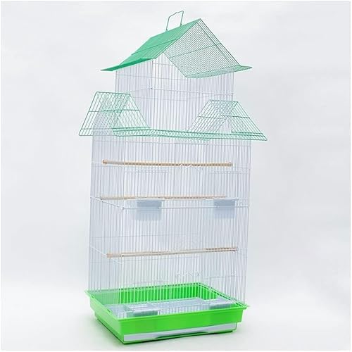 YIHANSS Original Vogelflugkäfig, Sittich-Vogelkäfig, großer Edelstahl-Vogelkäfig, Starling-Eisen-Papageienkäfig, geeignet für Kanarienvögel, Liebesvogel, Tauben, Nymphensittiche von TSVSSGFU(売店)