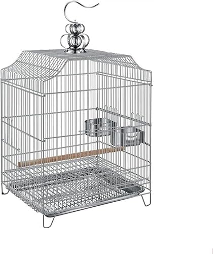 YIHANSS Originaler Vogelflugkäfig aus Metall, Papageienkäfig, Pfingstrose, Tigerfell, Zierkäfig, geeignet für Sittiche, Kanarienvögel, Nymphensittiche von TSVSSGFU(売店)