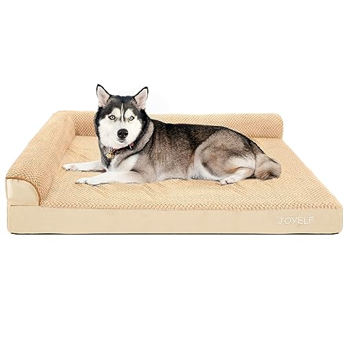 YIHANSS Orthopädisches Hundebett für extra große Hunde, L -förmige Schaumsofa -Couchbett, haltbares Wasser wasserdichtes Haustierbett mit abnehmbarem waschbarem Abdeck YIHANSS Orthopädisches Hundebett für extra große Hunde, L -förmige Schaumsofa -Couchbett, haltbares Wasser wasserdichtes Haustierbett mit abnehmbarem waschbarem Abdeck von YIHANSS