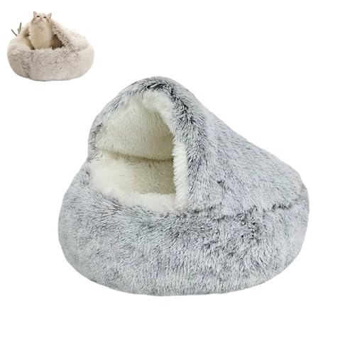 YIHANSS Plüsch Donut Hundebett-beruhigendes Katzenbett mit flauschigem Plüschkätzchenbett, rutschfestem Boden, weichem und gemütlich YIHANSS Plüsch Donut Hundebett-beruhigendes Katzenbett mit flauschigem Plüschkätzchenbett, rutschfestem Boden, weichem und gemütlich von YIHANSS