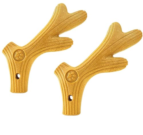 YIKANGHENG Hundespielzeug, 2 Stück, 13 cm, hochfest, modifiziertes Polymer-Kiefernholz, Gesundheit für interaktivierende und neckende Hunde (klein) von YIKANGHENG