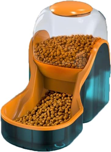 YILDEX Automatischer Trockenfutterspender für Katzen und Hunde, automatischer Wasserspender für Katzen, Hundefutterspender für Katzen, automatischer Futterspender für Tiere, A von YILDEX