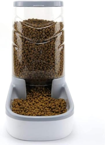 YILDEX Trockenfutterspender, automatische Kroketten und Wasserspender für Katzen und Hunde, Kroketten für Katzen und Hunde, 3,8 l, praktischer Futterspender, A YILDEX Trockenfutterspender, automatische Kroketten und Wasserspender für Katzen und Hunde, Kroketten für Katzen und Hunde, 3,8 l, praktischer Futterspender, A von YILDEX