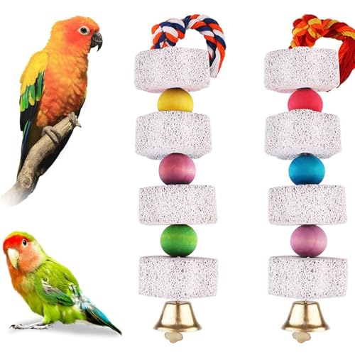 YIMINI 2 Stück Wellensittich Spielzeug, Wellensittich Zubehör, Vogelspielzeug Nymphensittich, Vogel Kauspielzeug, Papageien Kauspielzeug Für Kakadu, Wellensittich, Sittich YIMINI 2 Stück Wellensittich Spielzeug, Wellensittich Zubehör, Vogelspielzeug Nymphensittich, Vogel Kauspielzeug, Papageien Kauspielzeug Für Kakadu, Wellensittich, Sittich von YIMINI