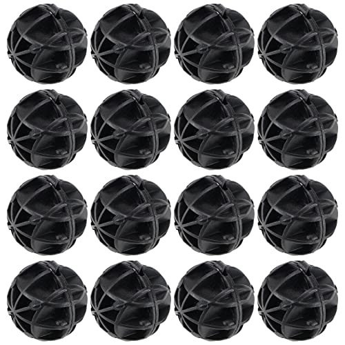 YINETTECH 50 Stück Bio-poröser Filter 16 mm biochemischer Kugelfilter Medien Wasserfilter Material mit Baumwolle für Aquarium Teich Aquarium Filter Zubehör von YINETTECH