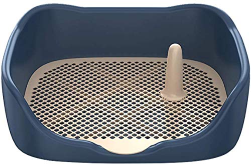 Dog Poop Dog Toilette, Indoor Dog Toilet Outdoor Toilet Animal Pink Holder Potty Puppy Training Tray with Pee Post Protection Simulation Wall, Rot, Blau, 44 x 38 x 18 cm Dog Poop Dog Toilette, Indoor Dog Toilet Outdoor Toilet Animal Pink Holder Potty Puppy Training Tray with Pee Post Protection Simulation Wall, Rot, Blau, 44 x 38 x 18 cm von YINGDF