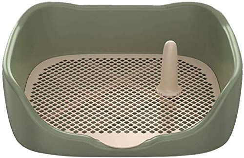 Dog Poop Dog Toilette, Indoor Dog Toilet Outdoor Toilet Tier Pink Holder Potty Puppy Training Tray mit Pee Post Schutz Simulationswand, Rot, Grün, 44 x 38 x 18 cm von YINGDF