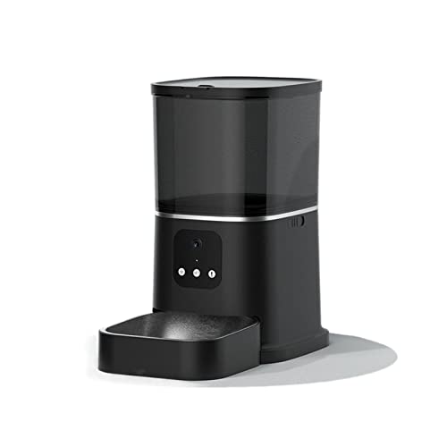 Intelligenter Haustier-Futterspender Automatischer Katzenfutterspender WiFi App Steuerung Smart Feeder für Hunde Katzen Timer Portion Stimme Edelstahl Schüssel Haustiere Futterspender von YINGDF
