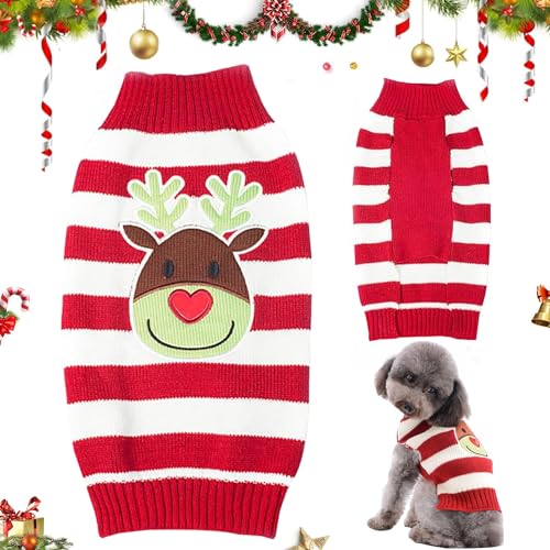 Weihnachten Hund Pullover, Weihnachten Hund Rollkragenpullover, Weihnachts Katze Hunde Pullover, Weihnachten Kostüm für Hunde, Weihnachten Haustier Pullover, für Haustier Winter Warm von YISKY