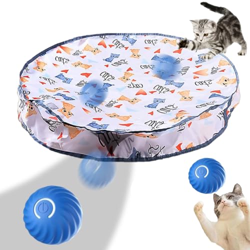 YISKY Interactive Cat Toys, 2 in 1 Simuliertes Interaktives Jagdkatzenspielzeug, Cat Toy Doppelschicht Jagd Katze Matte Spielzeug für Stimuliert Den Jagdinstinkt YISKY Interactive Cat Toys, 2 in 1 Simuliertes Interaktives Jagdkatzenspielzeug, Cat Toy Doppelschicht Jagd Katze Matte Spielzeug für Stimuliert Den Jagdinstinkt von YISKY