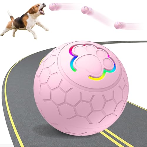Bewegendes Hundespielzeug Ball, Plüschspielzeug Aktives bewegliches Haustier-Plüschspielzeug, Ungiftig Bissfest Spielzeug Ball,Aktives bewegendes Haustier-Plüschtier für Haustier Trainingsball (D) von YISKY