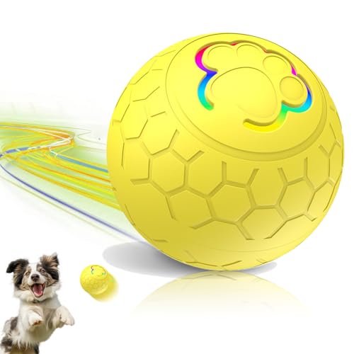Bewegendes Hundespielzeug Ball, Plüschspielzeug Aktives bewegliches Haustier-Plüschspielzeug, Ungiftig Bissfest Spielzeug Ball,Aktives bewegendes Haustier-Plüschtier für Haustier Trainingsball (C) von YISKY