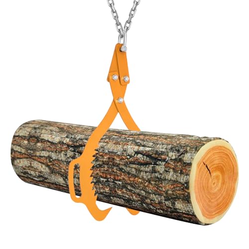 YISSALE Baumstammhebezange Forstzange Schleppzange Hebezange Klauenhaken Heavy Duty Grapple Timber Claw Holzanhebung Kann zum Greifen von Baumstämmen und Stämme (21in Gelbe) von YISSALE