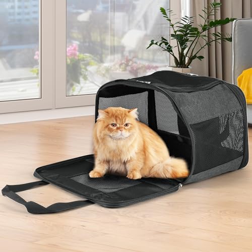 YITAHOME Transporttasche für Katze Hund, Schwarz von YITAHOME