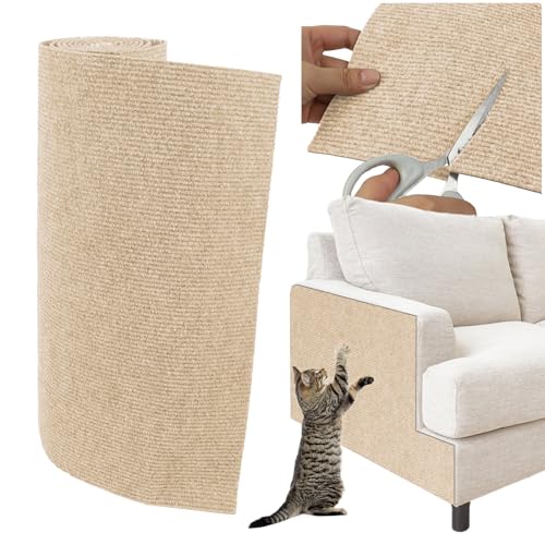Kratzmatte für Katzen, zuschneidbar, selbstklebend, 199,9 x 40,1 cm, Ersatz für Kratzbaum, Regale, Katzentreppen und Pfosten, DIY-Kratzcouch-Möbelschutz Kratzmatte für Katzen, zuschneidbar, selbstklebend, 199,9 x 40,1 cm, Ersatz für Kratzbaum, Regale, Katzentreppen und Pfosten, DIY-Kratzcouch-Möbelschutz von YITMOYM