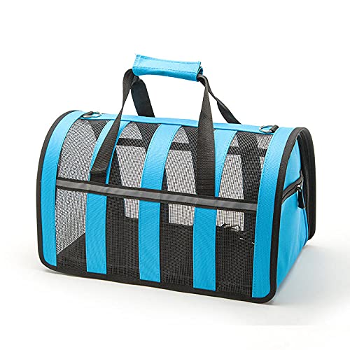 Rucksäcke Für Haustiere 1St L Größe Tragbare Welpentrage Handtasche Outdoor Reise Katze Faltbare Umhängetaschen Kleine Haustierhandtaschen Blau von YITON