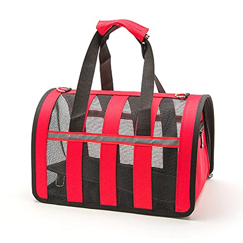 Rucksäcke Für Haustiere 1St M Größe Tragbare Welpentrage Handtasche Outdoor Reise Katze Faltbare Umhängetaschen Kleine Haustierhandtaschen Rot von YITON