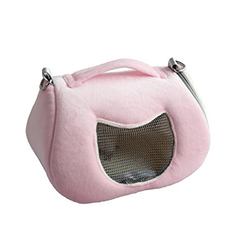 Rucksäcke Für Haustiere Hamster Kaninchen Reisetaschen Hundetragetasche 1St Einzelne Umhängetaschen Kleintier Cricetulu Atmungsaktiv Abnehmbarer Riemen Rosa von YITON