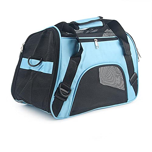 Rucksäcke Für Haustiere Pets Handtasche 1St Weiche Seitentragetaschen Tragbare Haustiertasche Hundetragetaschen Blaue Katzentrage Ausgehende Reise Blau L von YITON