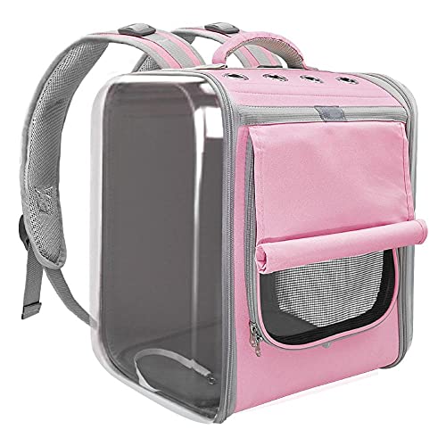 Rucksäcke Für Haustiere Rosa Hundetragetasche Rucksack 1St Atmungsaktive Tragbare Katze Reise Outdoor Umhängetasche Für Kleine Hunde Katzen von YITON