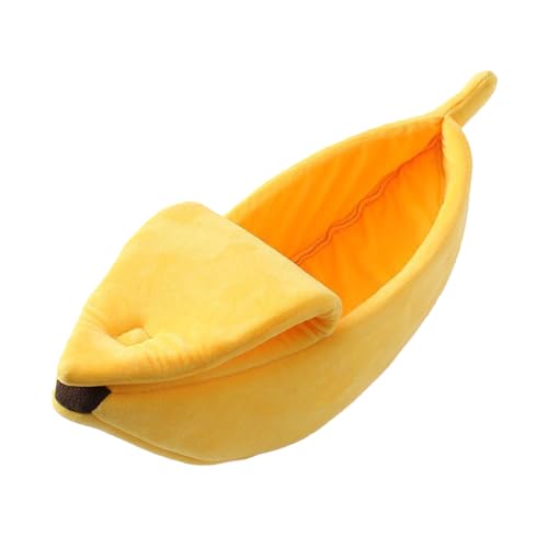 YIWEOG Cute Banana ShapeNest Bed Puppy Kitten Warm House Bed Soft WarmBed for Winter Lovely Supplies YIWEOG Cute Banana ShapeNest Bed Puppy Kitten Warm House Bed Soft WarmBed for Winter Lovely Supplies von YIWEOG