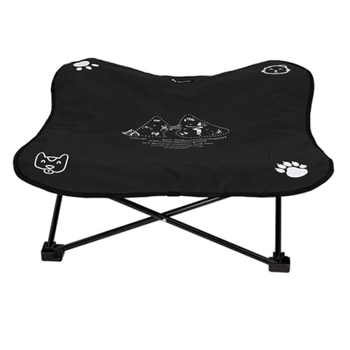 YIWEOG Erhöhtes Hundebett, faltbar, tragbar, Halterung aus Aluminiumlegierung, weiches Kissen von YIWEOG