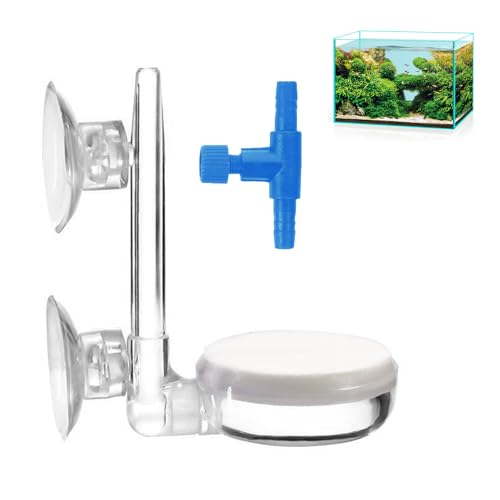 YIXINHE Nano Bubble Stone Kit – sprudelstein für Aquarium für optimale,Lautlose Mini-Luftsteine Sauerstoffversorgung im Aquarium(35mm) von YIXINHE