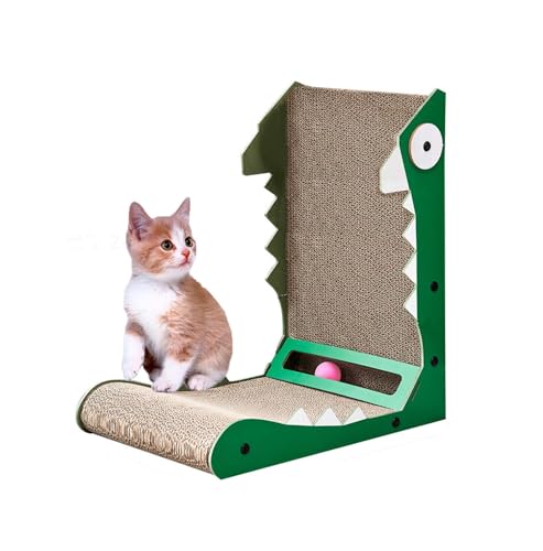 YIYELIY Kratzbrett Katzen,L Form Kratzpappe Kratzmatte Mit Spielzeugbällen Langlebig Kratzpads für Katzen Bett Sofa Recycelbare Hochwertige Pappe YIYELIY Kratzbrett Katzen,L Form Kratzpappe Kratzmatte Mit Spielzeugbällen Langlebig Kratzpads für Katzen Bett Sofa Recycelbare Hochwertige Pappe von YIYELIY