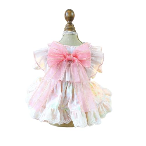 Hundekleid Welpenrock Haustier ​Hunde Kleid Prinzessin Brautkleid Abendkleid Kleid Shirts Kleidung für Hunde Katzen (2XL) von YIYELIY
