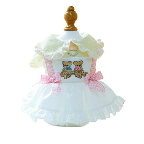 YIYELIY Hundekleid Welpenrock Haustier ​Hunde Kleid Prinzessin Brautkleid Abendkleid Kleid Shirts Kleidung für Hunde Katzen (3XL) von YIYELIY