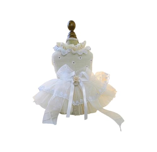 Hundekleid Welpenrock Haustier ​Hunde Kleid Prinzessin Brautkleid Abendkleid Kleid Weste Shirts für Hunde Katzen (2XL) von YIYELIY