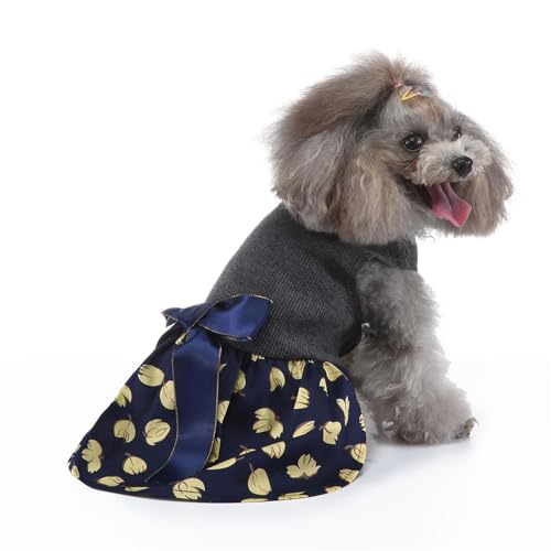 Hundekleid Welpenrock Haustier Hundekleid ​Hunde Kleid Prinzessin Abendkleid Kleid Für Hunde Katzen (M) von YIYELIY