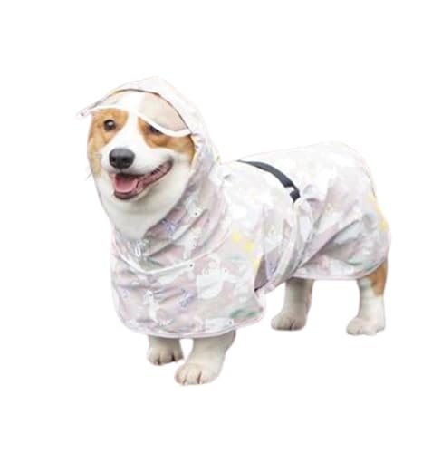 Hunderegenmantel- Regenjacken für Hunde wasserdichter Hunde Regenmantel Einstellbar Hundeponcho für Haustiere Hunde Katzen (S) von YIYELIY
