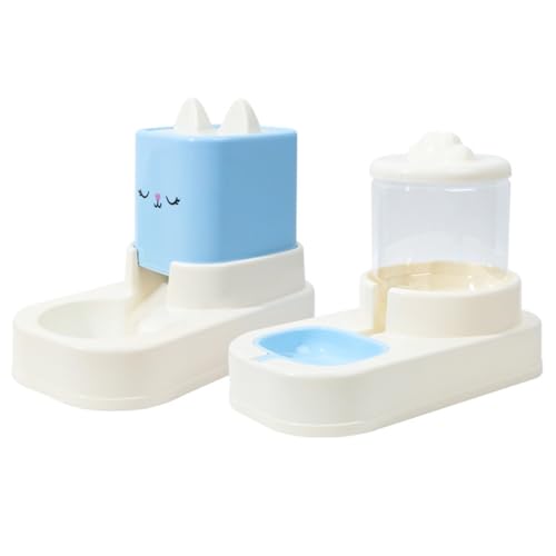YIYILU Futter- und Wasserspender für Katzen – 2-in-1 automatische Fütterung, robust & sparsam, geeignet für Reisen von YIYILU