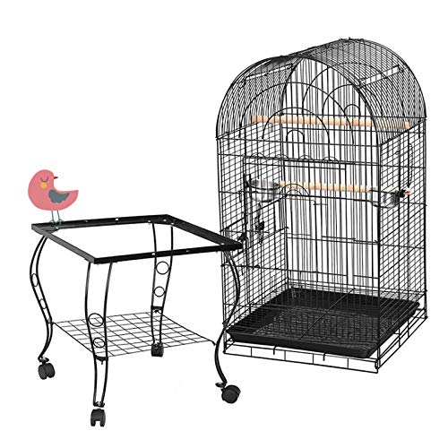 Yizhe Vogelkäfig,Vogelvoliere,Voliere,Vogelhaus,Papageienkäfig,Tierkäfig,Käfig,Sittichkäfig,Vogel,Nagerkäfig,Mit offenem Oberlicht für kanarischen Papageienkäfig（59 * 59 * 150cm） von Yizhe