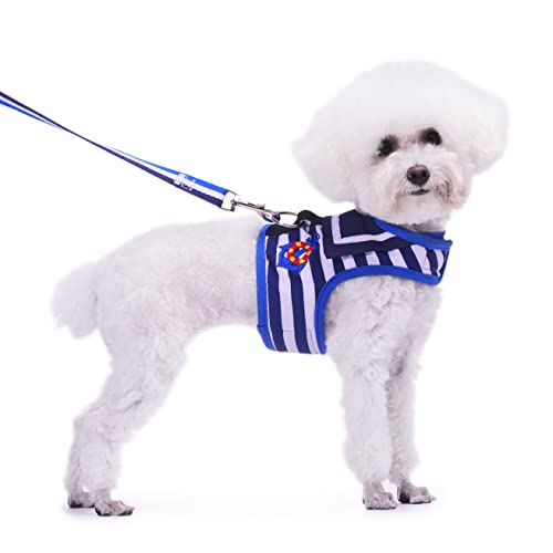 Teetasse Hundegeschirr und Leine, Set für kleine Haustiere, für den Winter, verstellbar, weich gepolstert, für Teetasse, Chihuahua, Pudel, Yorike, Malteser unter 1,4 kg, Seemannsanzug Teetasse Hundegeschirr und Leine, Set für kleine Haustiere, für den Winter, verstellbar, weich gepolstert, für Teetasse, Chihuahua, Pudel, Yorike, Malteser unter 1,4 kg, Seemannsanzug von YIZHI MIAOW