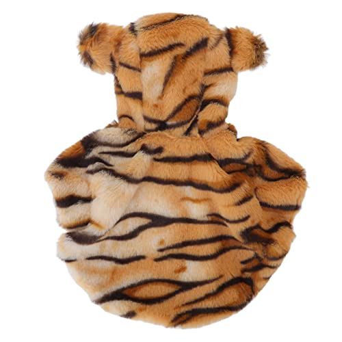 Hund Tiger Halloween Kostüm süße warme, auffällige Farben Haustier Hoodie für den Winter (L) von YIZISECCE